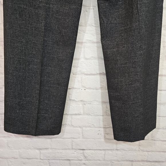 M Suit Studio by Le Suit Gray Wide-Leg Trousers Dress Pants NWT Size 10 Metallic - Picture 7 of 9